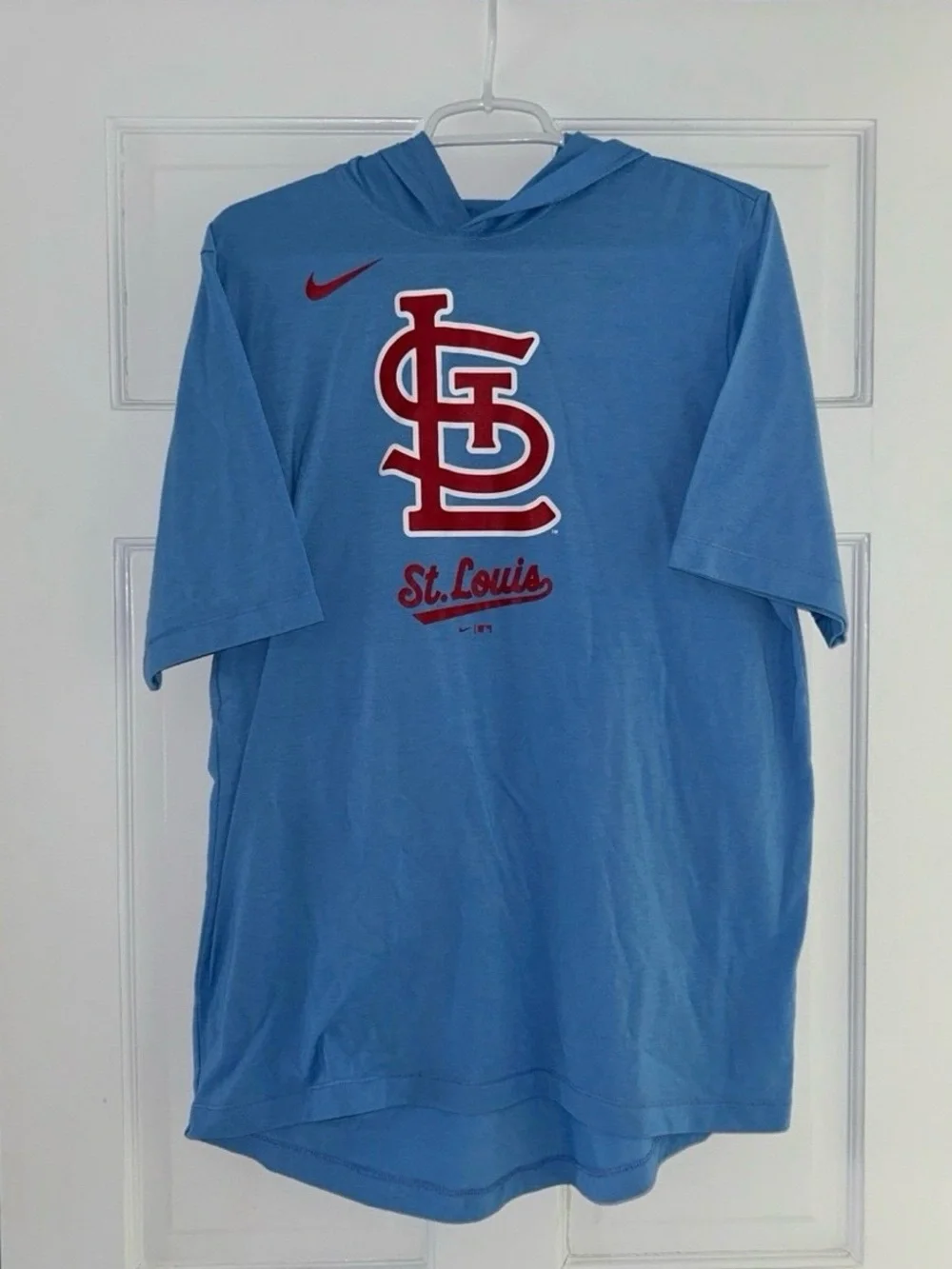 Nike Light Blue Short Sleeve Hooded Tee